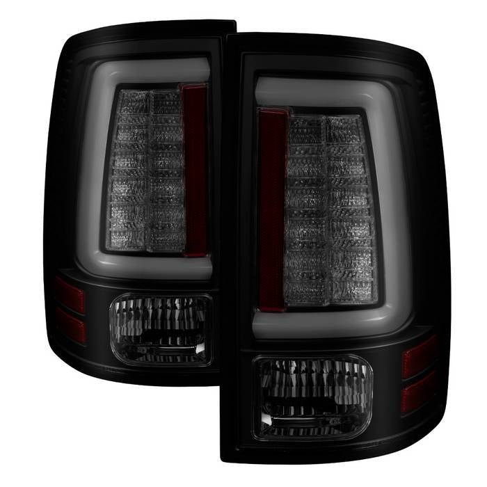 Dodge Ram 1500 09-18 / Ram 2500/3500 10-18 Light Bar LED Tail Lights - Black Smoke