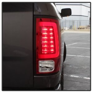 Dodge Ram 1500 09-18 / Ram 2500/3500 10-18 Light Bar LED Tail Lights - Red Clear - Image 13