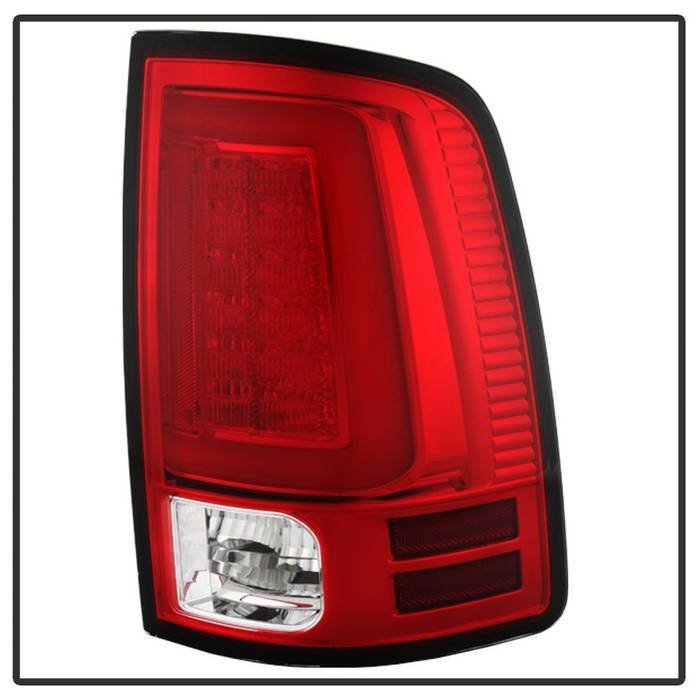 Dodge Ram 1500 09-18 / Ram 2500/3500 10-18 Light Bar LED Tail Lights - Red Clear