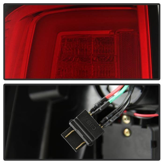 Dodge Ram 1500 09-18 / Ram 2500/3500 10-18 Light Bar LED Tail Lights - Red Clear