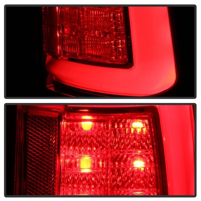 Dodge Ram 1500 09-18 / Ram 2500/3500 10-18 Light Bar LED Tail Lights - Red Clear