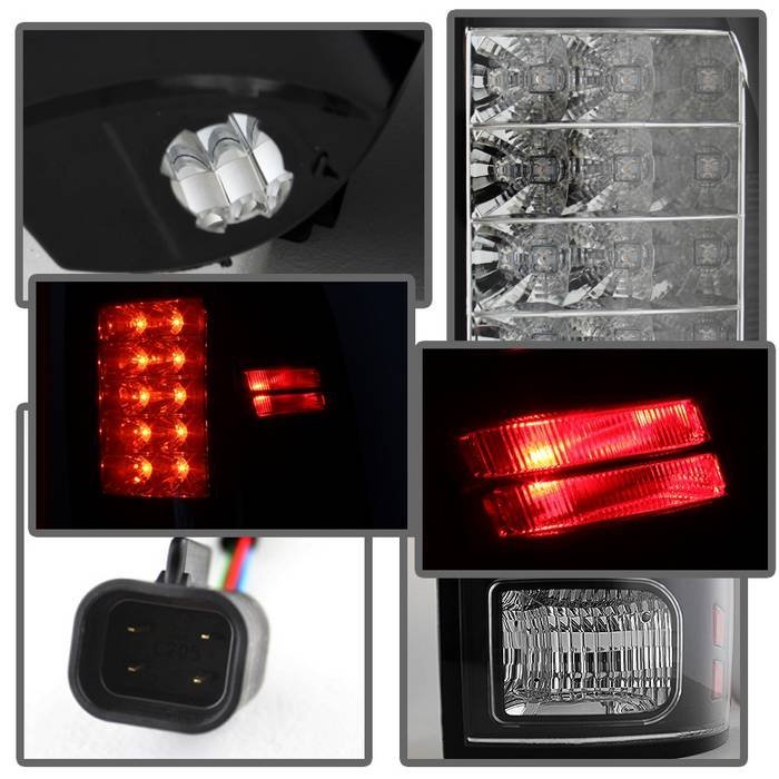Dodge Ram 1500 13-18 / Ram 2500/3500 13-18 LED Tail Lights - Black