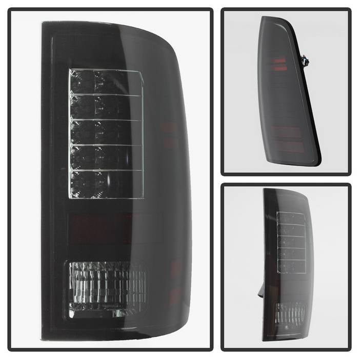 Dodge Ram 1500 13-18 / Ram 2500/3500 13-18 LED Tail Lights - Black Smoke