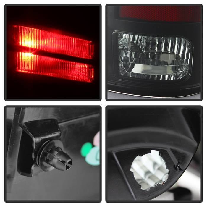 Dodge Ram 1500 13-18 / Ram 2500/3500 13-18 LED Tail Lights - Black Smoke