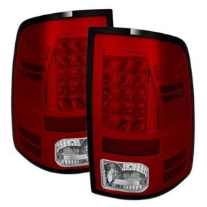 Dodge Ram 1500 13-18 / Ram 2500/3500 13-18 LED Tail Lights- Red Clear - Image 1