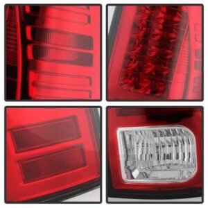 Dodge Ram 1500 13-18 / Ram 2500/3500 13-18 LED Tail Lights- Red Clear - Image 4