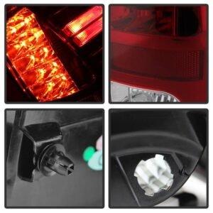 Dodge Ram 1500 13-18 / Ram 2500/3500 13-18 LED Tail Lights- Red Clear - Image 5