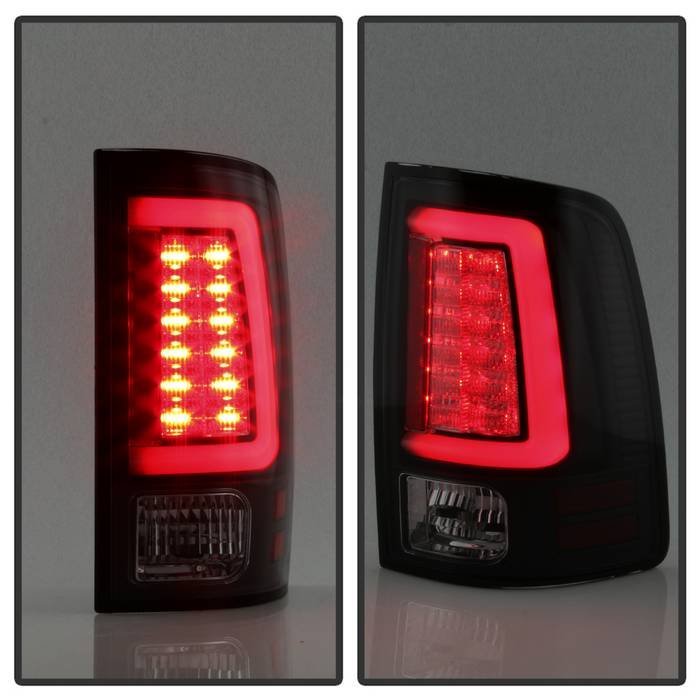 Dodge Ram 1500 13-18 / Ram 2500/3500 13-18 LED Tail Lights - Black Smoke