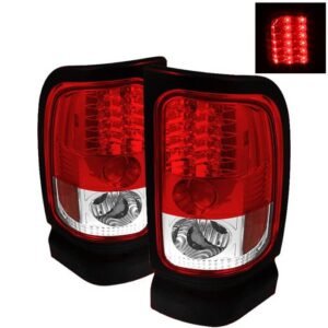 Dodge Ram 1500 94-01 / Ram 2500/3500 94-02 LED Tail Lights - Red Clear - Image 1