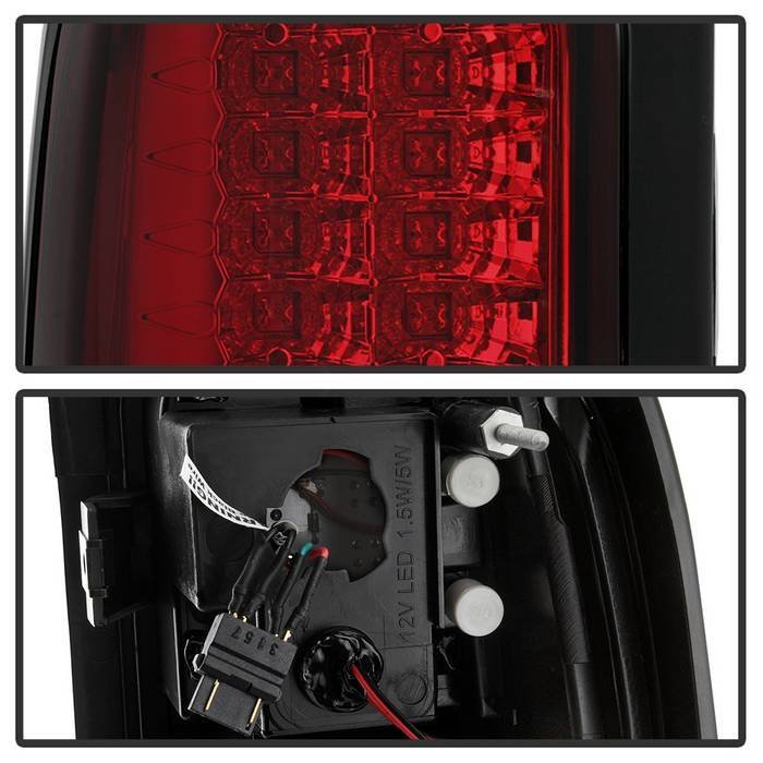 Dodge Ram 1500 94-01 / Ram 2500/3500 94-02 LED Tail Lights - Red Clear