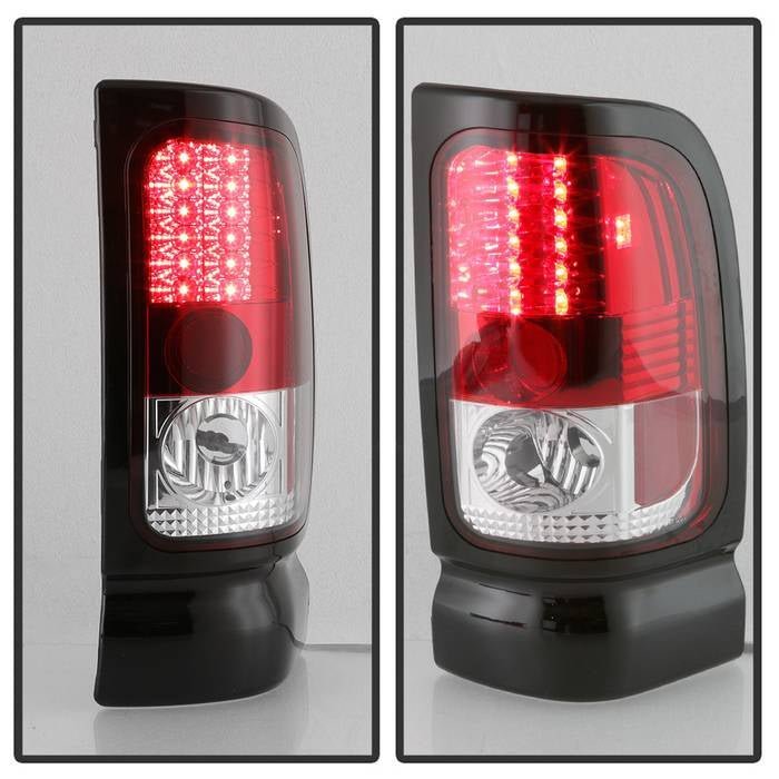 Dodge Ram 1500 94-01 / Ram 2500/3500 94-02 LED Tail Lights - Red Clear