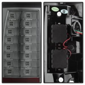 Ford Expedition 97-02 Version 2 LED Tail Lights - Smoke - Image 4