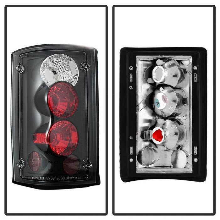 Ford Excursion 00-06 / Econoline Van 150/250/350/450/550 95-06 Euro Style Tail Lights - Black