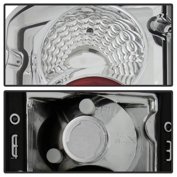 Ford Excursion 00-06 / Econoline Van 150/250/350/450/550 95-06 Euro Style Tail Lights - Chrome