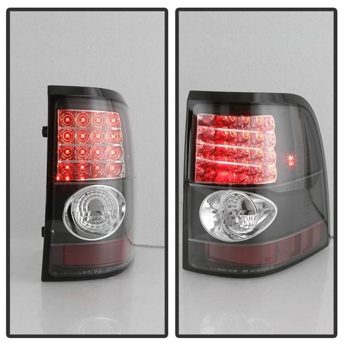 Ford Explorer 4Dr (Except Sport Trac) 02-05 LED Tail Lights - Black