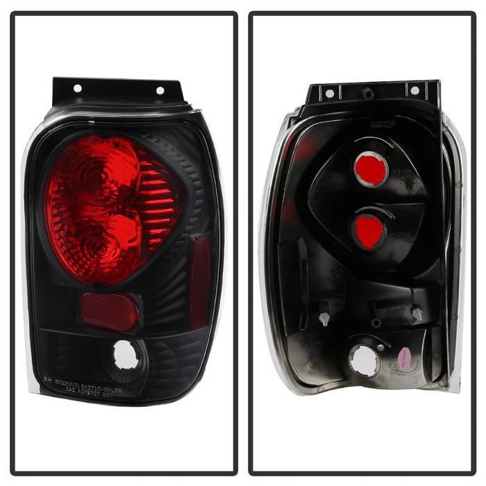 Ford Explorer 98-01 Mercury Mountaineer 97-01 Euro Style Tail Lights - Black