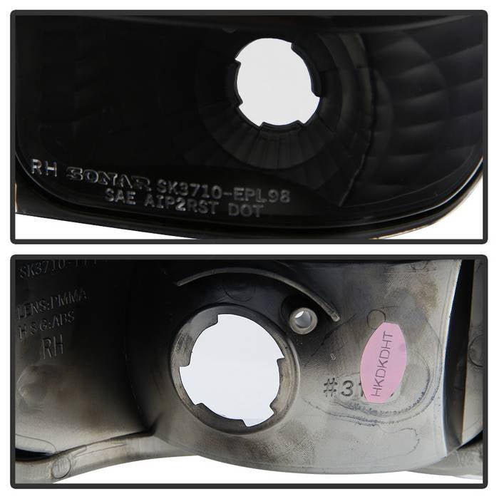 Ford Explorer 98-01 Mercury Mountaineer 97-01 Euro Style Tail Lights - Black