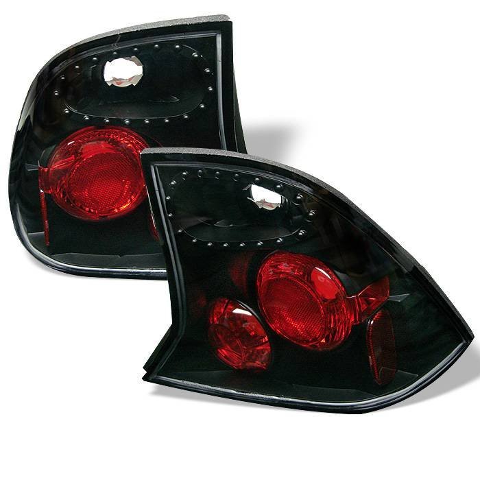 Ford Focus 00-04 4Dr Euro Style Tail Lights- Black