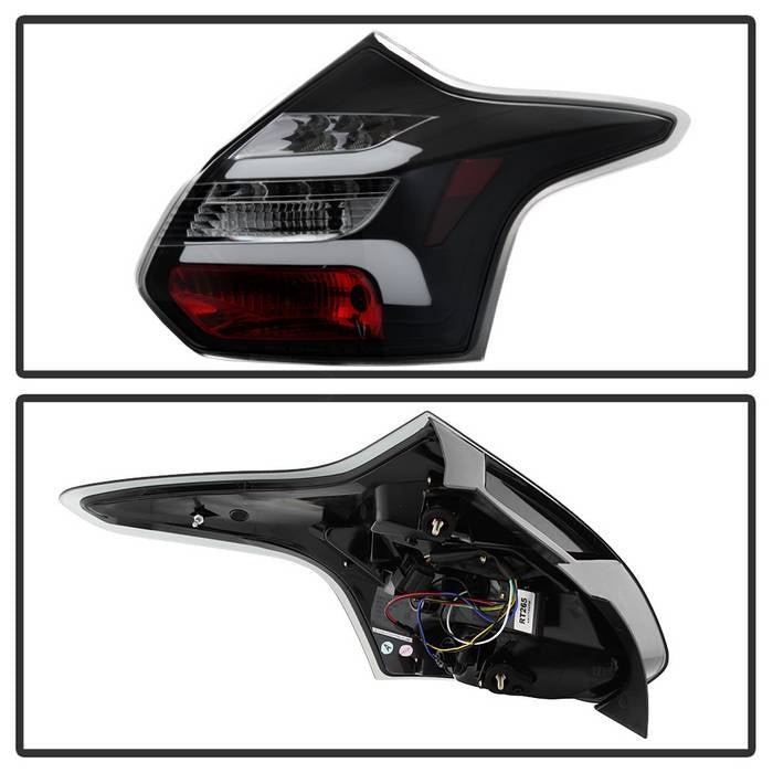 Ford Focus 12-14 5Dr LED Tail Lights - Black