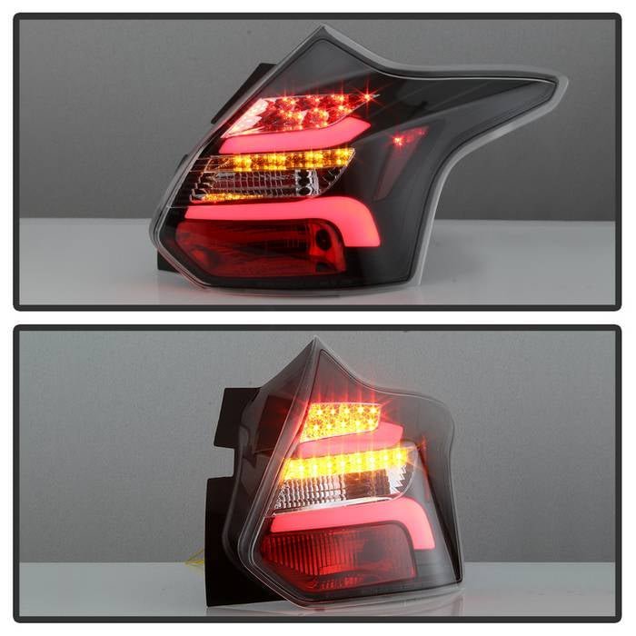 Ford Focus 12-14 5Dr LED Tail Lights - Black