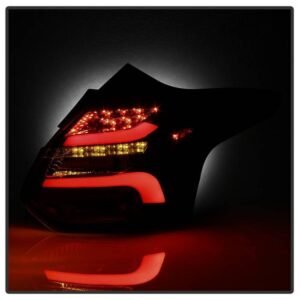 Ford Focus 12-14 5Dr Only LED Tail Lights - Black Smoke - Image 6
