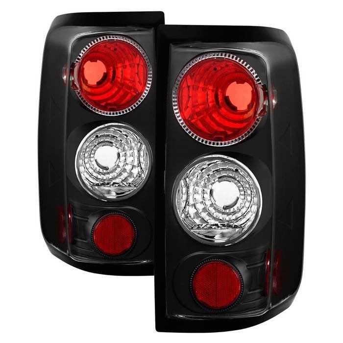Ford F150 Styleside 04-08 Euro Style Tail Lights - Black