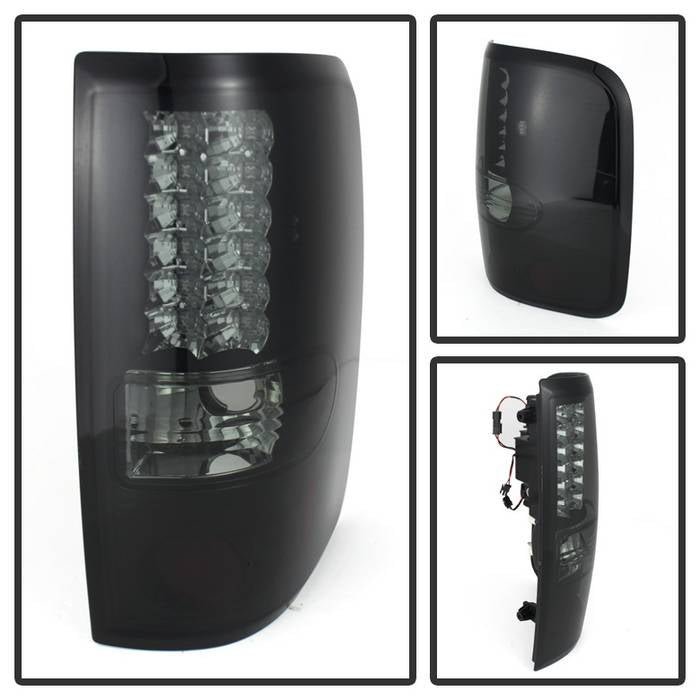 Ford F150 Styleside 04-08 (Not Fit Heritage & SVT) LED Tail Lights - Black Smoke
