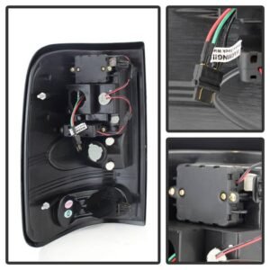 Ford F150 Styleside 04-08 (Not Fit Heritage & SVT) LED Tail Lights - Black Smoke - Image 3