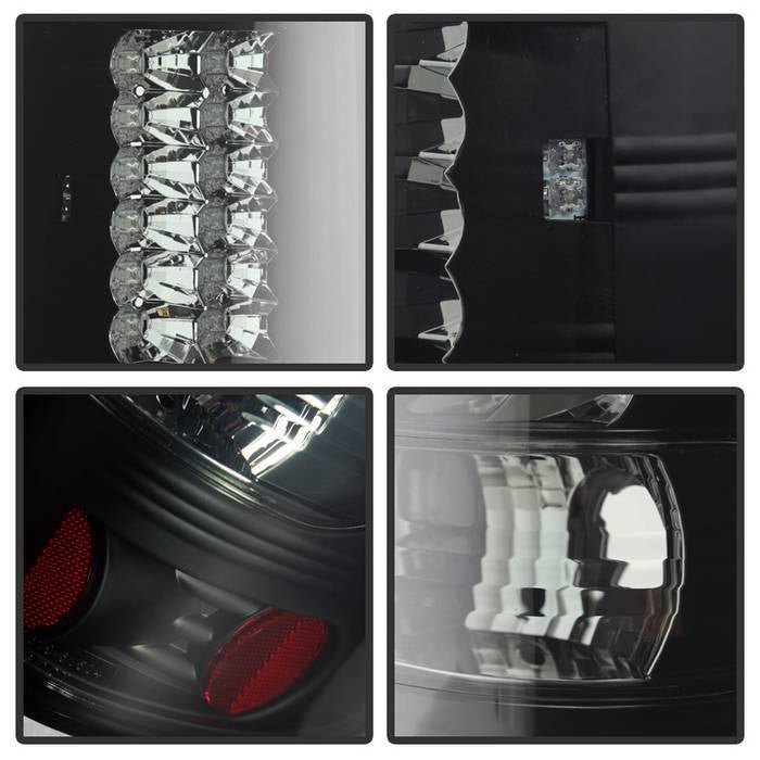 Ford F150 Styleside 04-08 (Not Fit Heritage & SVT) LED Tail Lights - Black Smoke