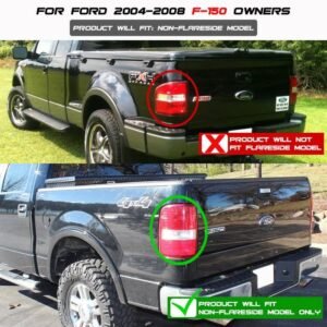 Ford F150 Styleside 04-08 (Not Fit Heritage & SVT) LED Tail Lights - Black Smoke - Image 6