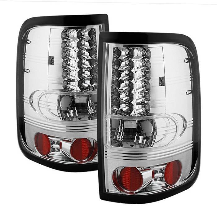 Ford F150 Styleside 04-08 (Not Fit Heritage & SVT) LED Tail Lights - Chrome