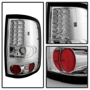 Ford F150 Styleside 04-08 (Not Fit Heritage & SVT) LED Tail Lights - Chrome - Image 2