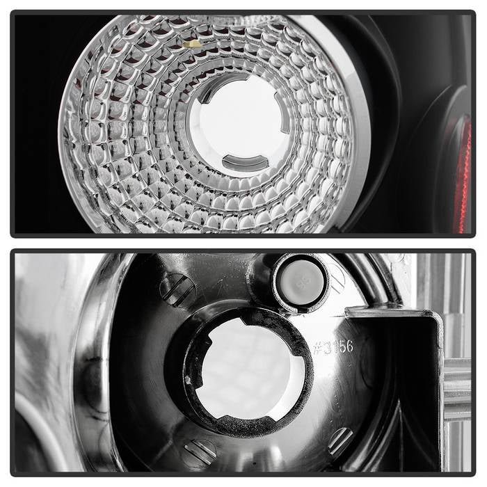 Ford F150 Flareside 04-08 Euro Style Tail Lights - Black