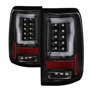 Ford F150 Styleside 04-08 Light Bar LED Tail Lights - Black - Image 1