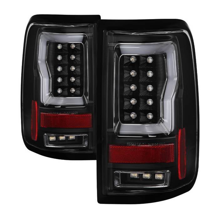 Ford F150 Styleside 04-08 Light Bar LED Tail Lights - Black