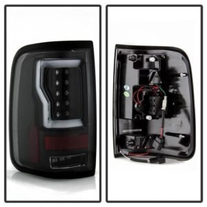 Ford F150 Styleside 04-08 Light Bar LED Tail Lights - Black - Image 2
