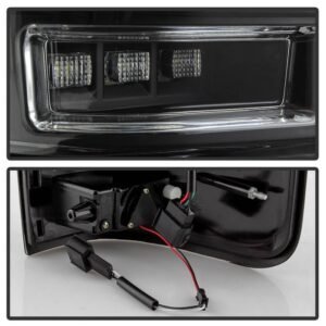 Ford F150 Styleside 04-08 Light Bar LED Tail Lights - Black - Image 4