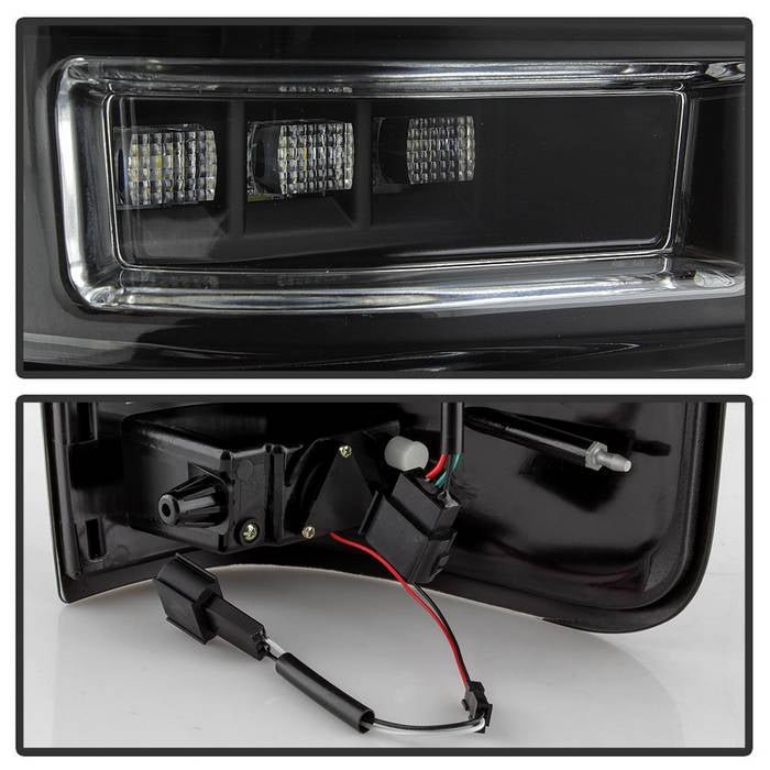 Ford F150 Styleside 04-08 Light Bar LED Tail Lights - Black
