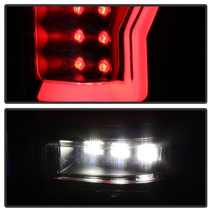 Ford F150 Styleside 04-08 Light Bar LED Tail Lights - Black