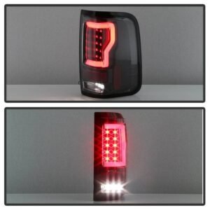 Ford F150 Styleside 04-08 Light Bar LED Tail Lights - Black - Image 8