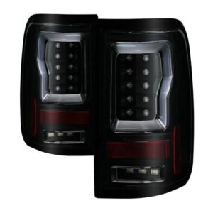 Ford F150 Styleside 04-08 Light Bar LED Tail Lights - Black Smoke - Image 1