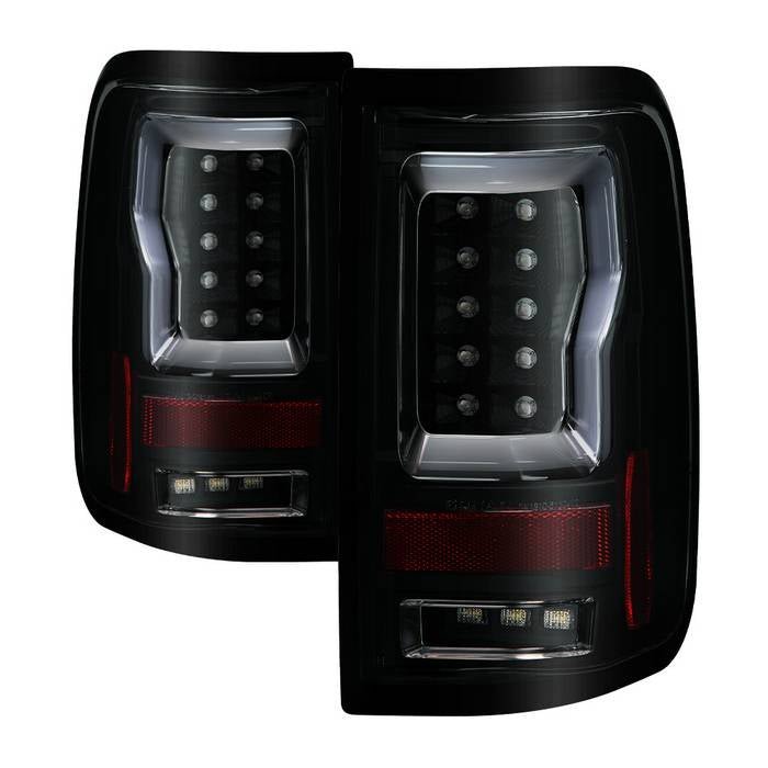 Ford F150 Styleside 04-08 Light Bar LED Tail Lights - Black Smoke
