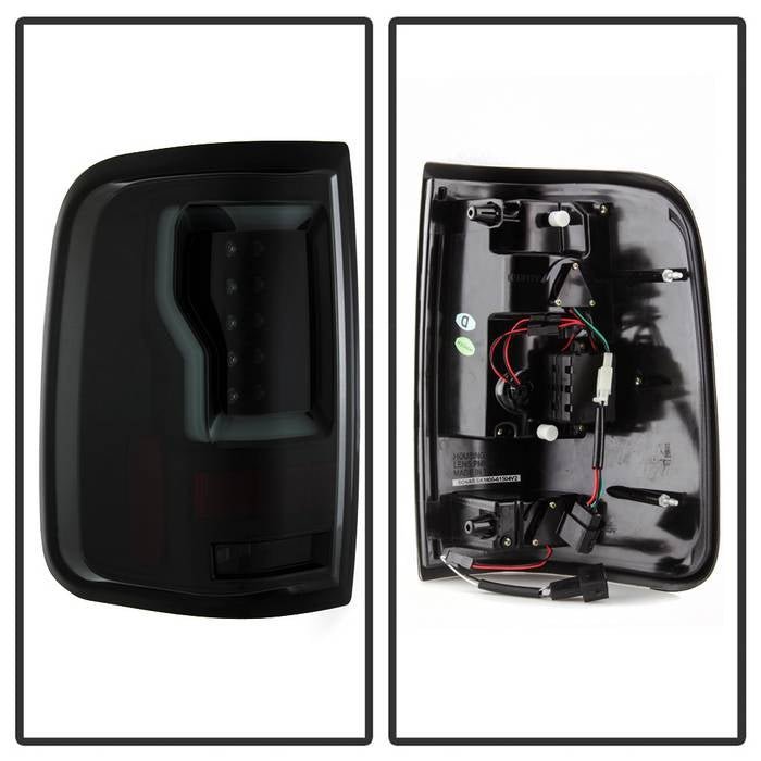 Ford F150 Styleside 04-08 Light Bar LED Tail Lights - Black Smoke