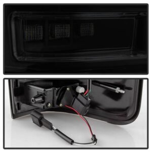 Ford F150 Styleside 04-08 Light Bar LED Tail Lights - Black Smoke - Image 4