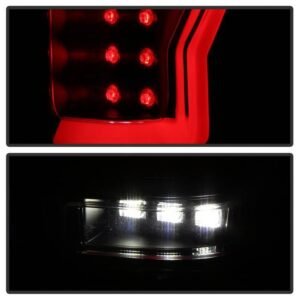 Ford F150 Styleside 04-08 Light Bar LED Tail Lights - Black Smoke - Image 7