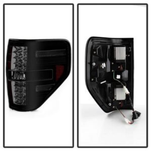 Ford F150 09-14 LED Tail Lights - Black Smoke - Image 2