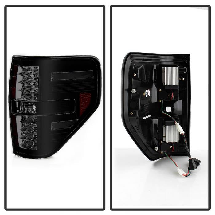 Ford F150 09-14 LED Tail Lights - Black Smoke
