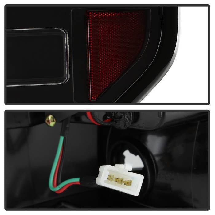 Ford F150 09-14 Version 2 Light Bar LED Tail Lights - Black