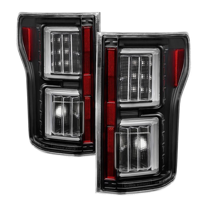 Ford F150 2015-2017 Light Bar LED Tail Lights - All Black