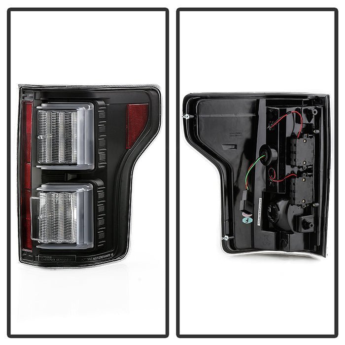 Ford F150 2015-2017 Light Bar LED Tail Lights - All Black